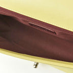 Yellow Leather Chanel Shoulder Bag