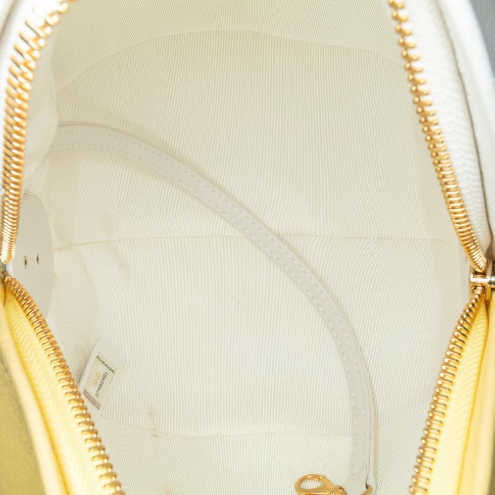 Yellow Leather Chanel Crossbody Bag