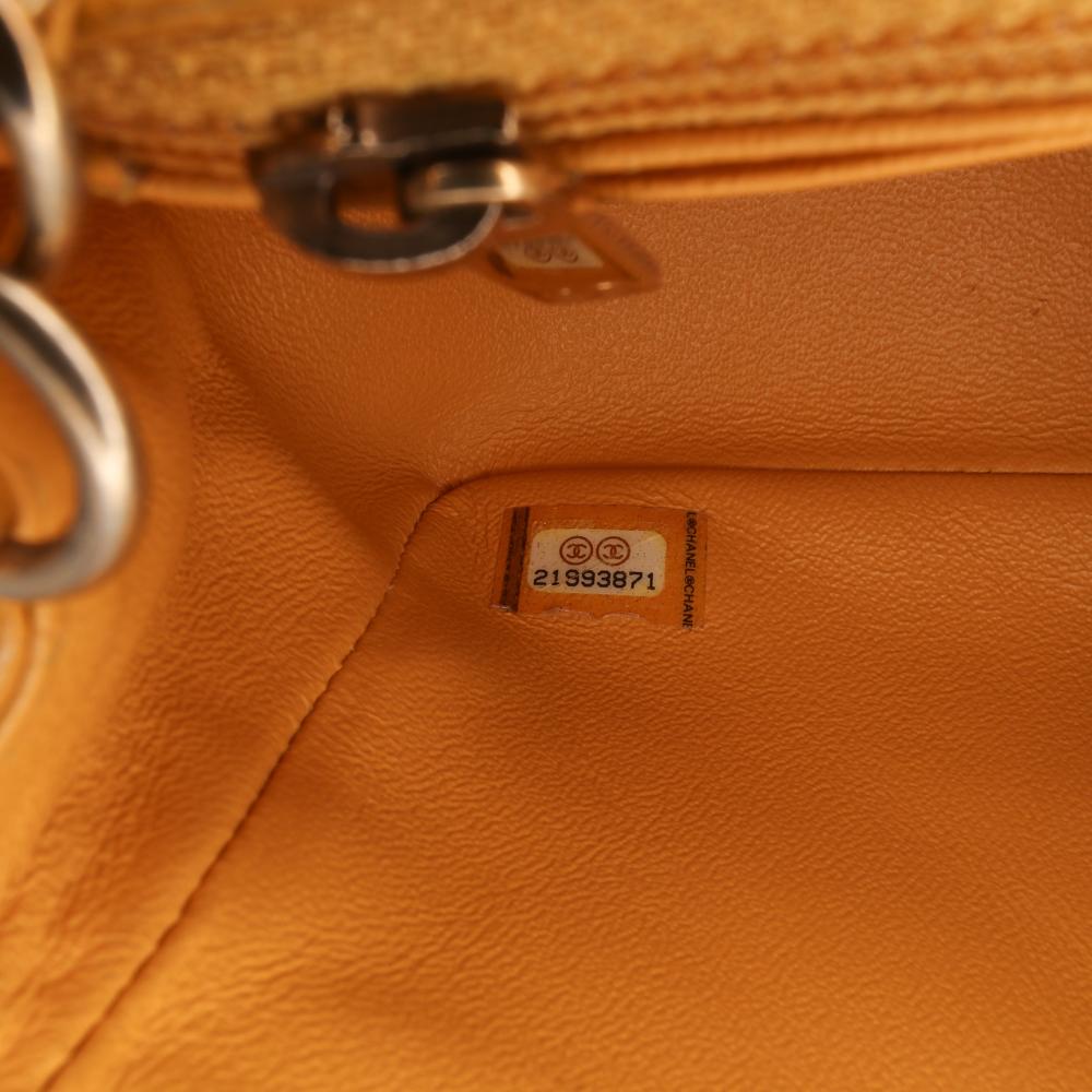 Yellow Leather Chanel Flap Bag