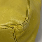 Yellow Leather Chanel Shoulder Bag