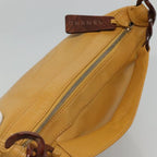 Yellow Leather Chanel Shoulder Bag