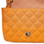 Yellow Leather Chanel Shoulder Bag