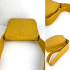 Yellow Leather Chanel Messenger Bag