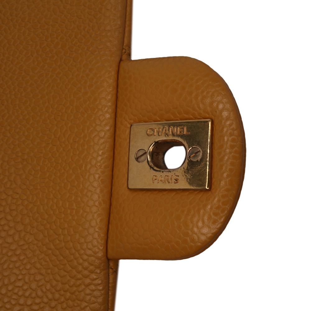 Yellow Leather Chanel Flap Bag