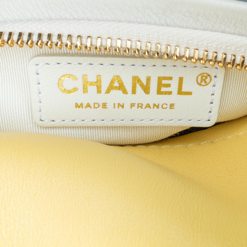Yellow Leather Chanel Crossbody Bag