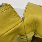 Yellow Leather Chanel Shoulder Bag