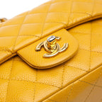 Yellow Leather Chanel Flap Bag
