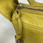 Yellow Leather Chanel Shoulder Bag