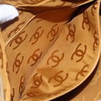 Yellow Leather Chanel Shoulder Bag