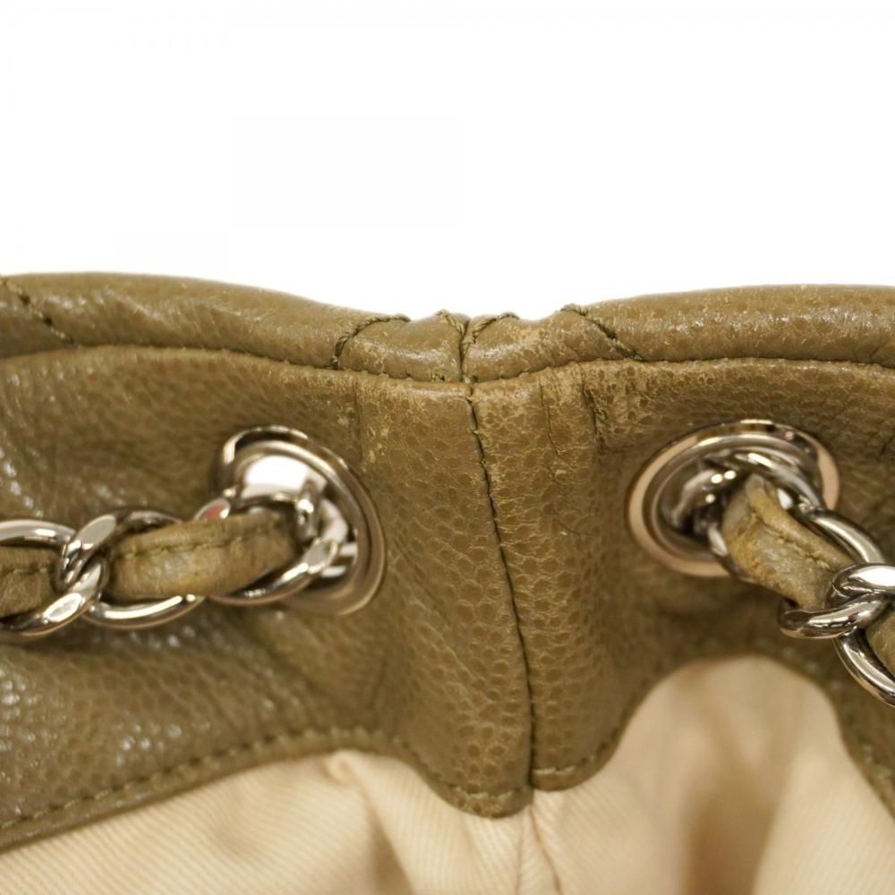 Yellow Leather Chanel Tote