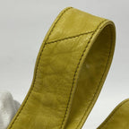 Yellow Leather Chanel Shoulder Bag