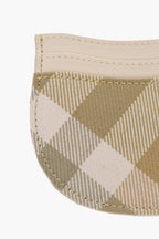 Burberry Checked Leather and Fabric ROCKING HORSE Card Holder