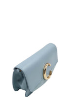 Chloe C Chain Clutch Faded Blue