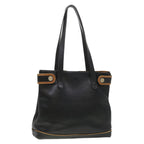 CELINE Tote Bag Leather Black  cl472
