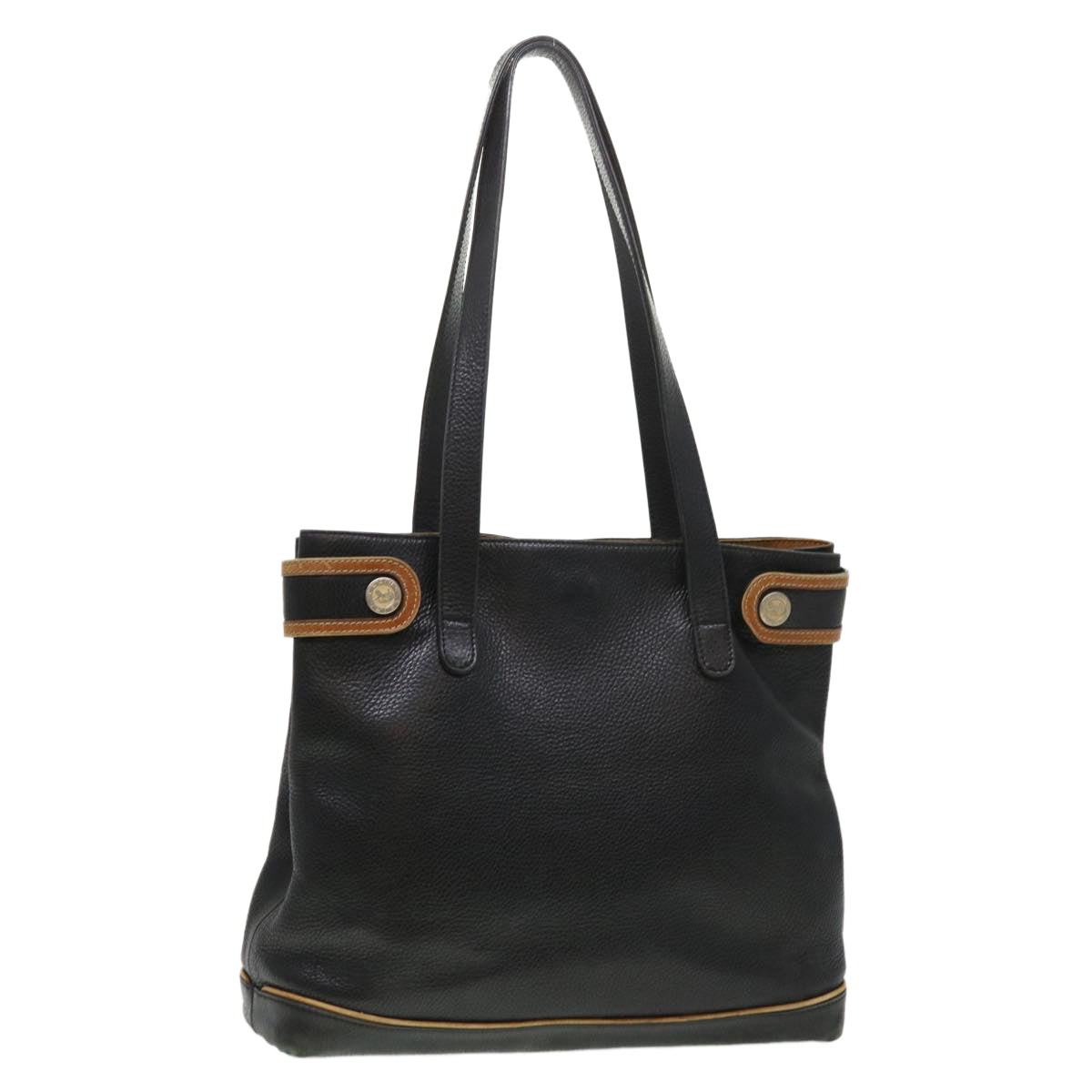 CELINE Tote Bag Leather Black  cl472