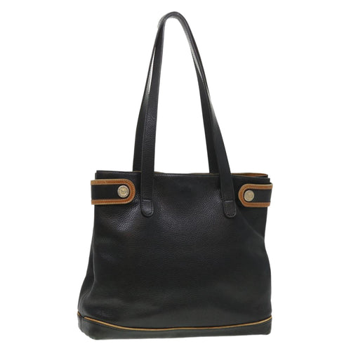 CELINE Tote Bag Leather Black  cl472