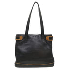 CELINE Tote Bag Leather Black  cl472