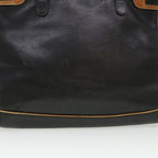 CELINE Tote Bag Leather Black  cl472