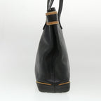 CELINE Tote Bag Leather Black  cl472