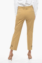 Bottega Veneta Cotton Front-pleated Tapered Fit Pants