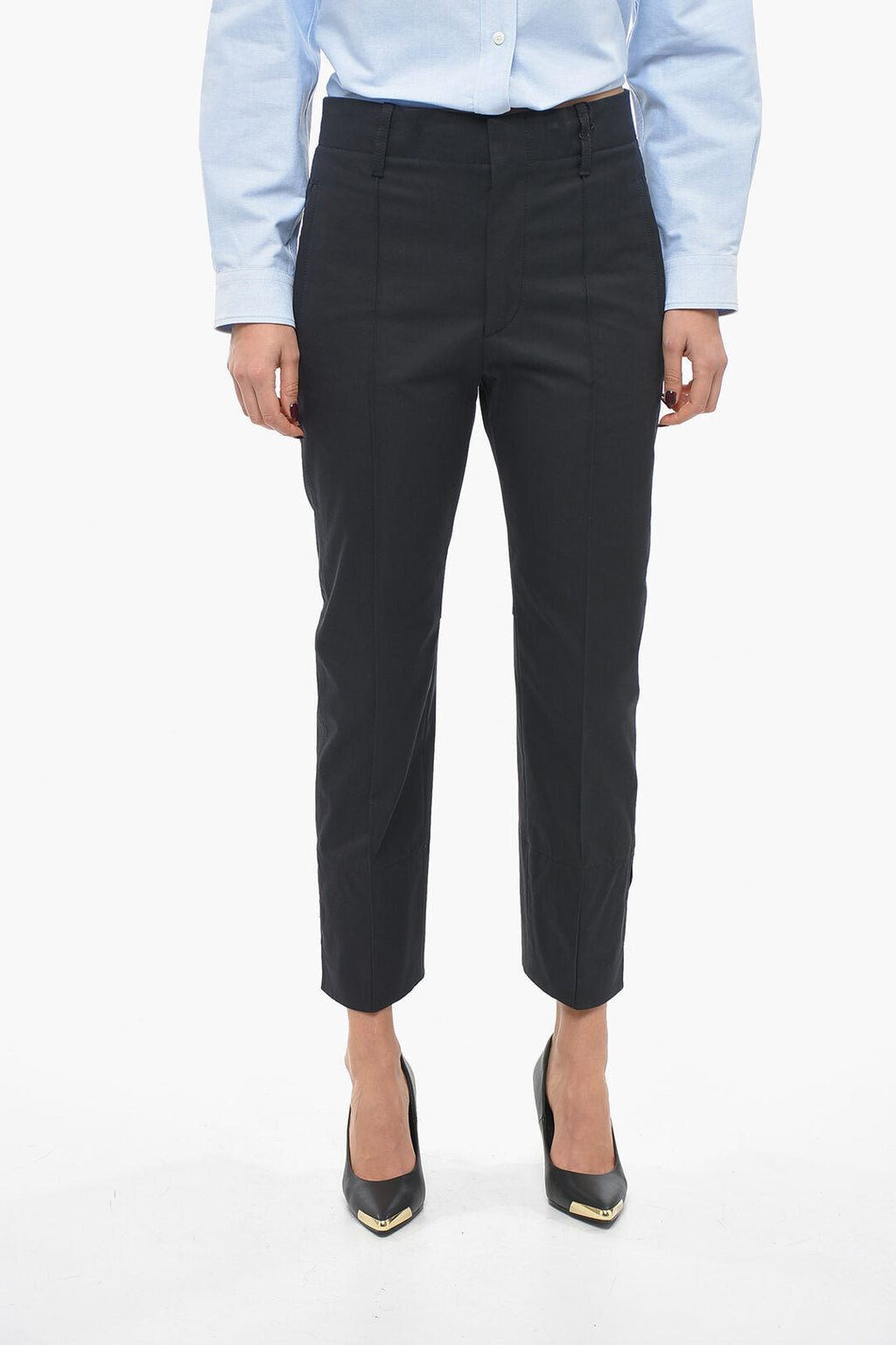 Bottega Veneta Cotton Twill Pants with Tapered Fit