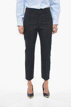 Bottega Veneta Cotton Twill Pants with Tapered Fit