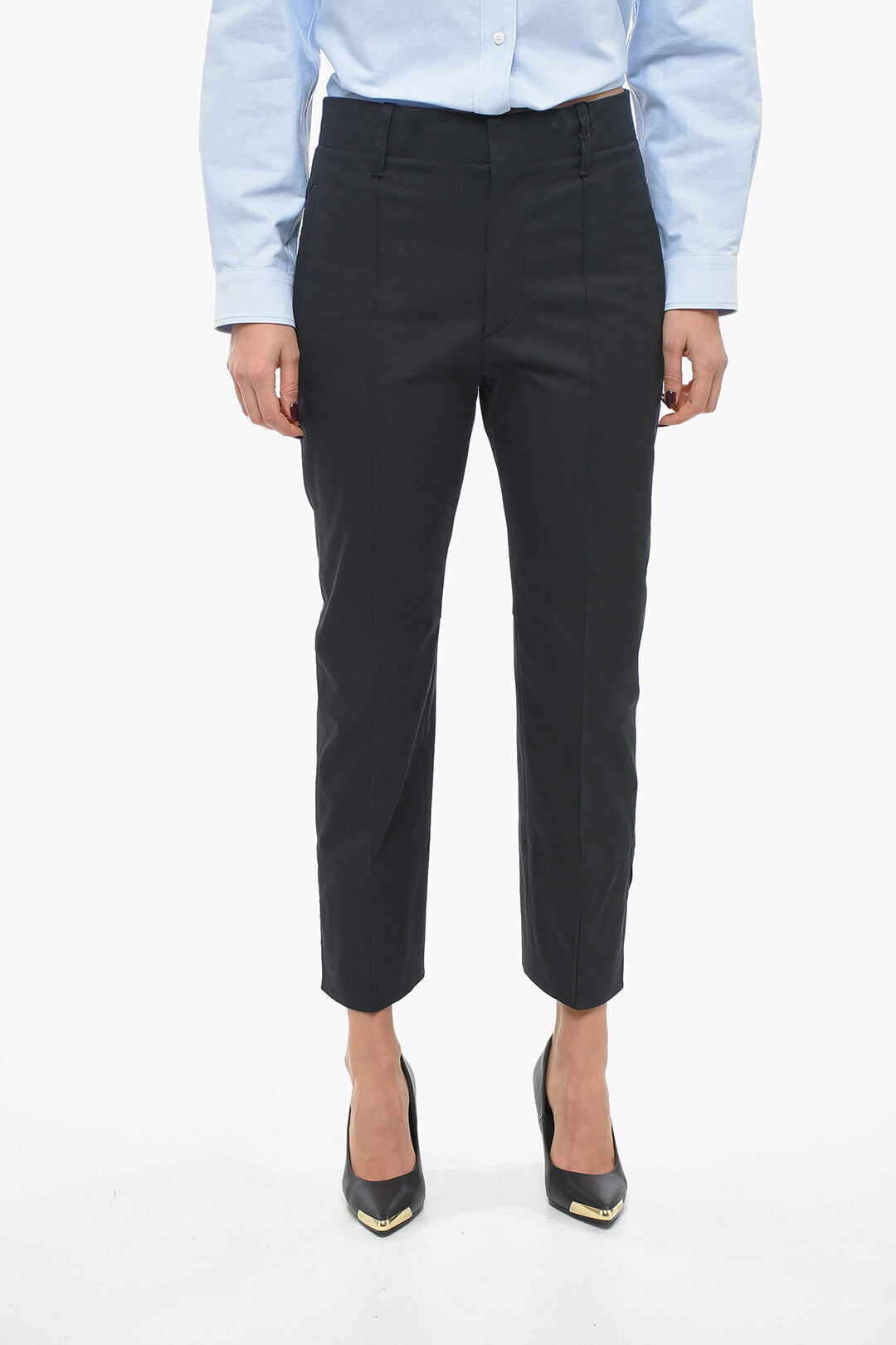 Bottega Veneta Cotton Twill Pants with Tapered Fit