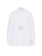 Cotton Long Sleeve Shirt White Dior