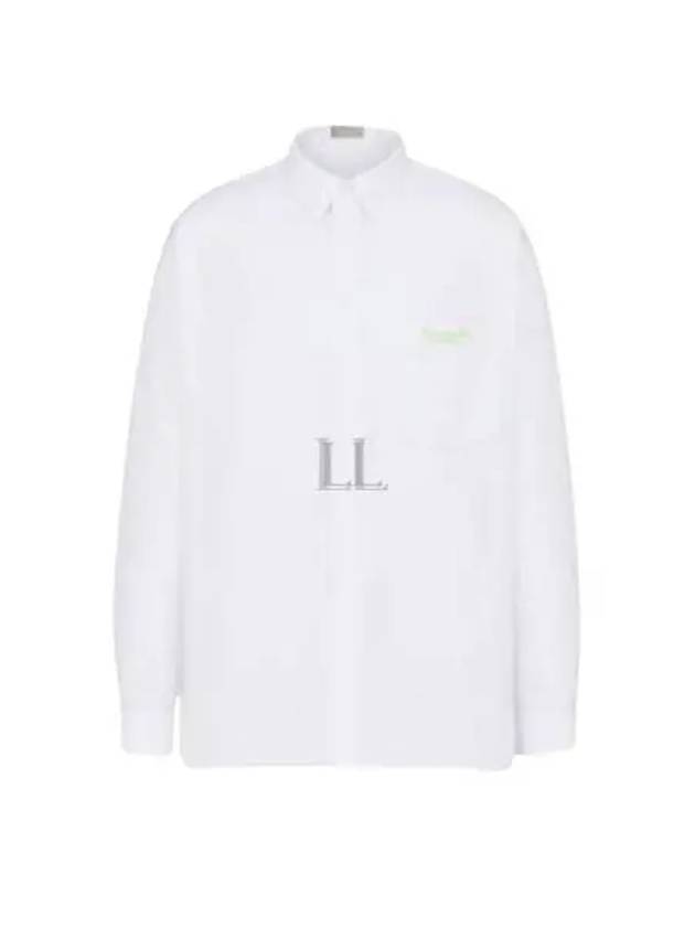 Cotton Long Sleeve Shirt White Dior