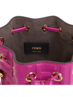 Fendi Mon Tresor Small Leather Bucket Bag Pink