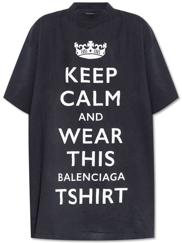 Balenciaga Balenciaga Oversized T-shirt, Women's, Grey