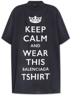 Balenciaga Balenciaga Oversized T-shirt, Women's, Grey