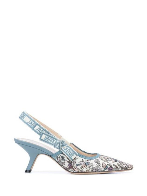 J'Adior Dress Slingback Heels Blue Dior