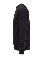 Burberry Men's Logo Embossed Cotton Sweatshirt Black