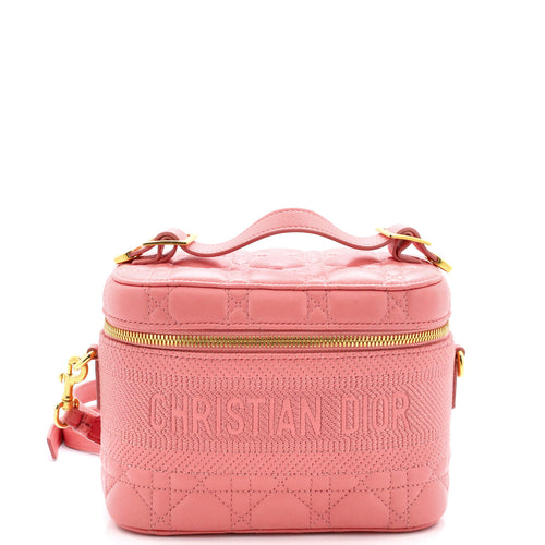 Dior DiorTravel Convertible Vanity Case Cannage Quilt Lambskin Small