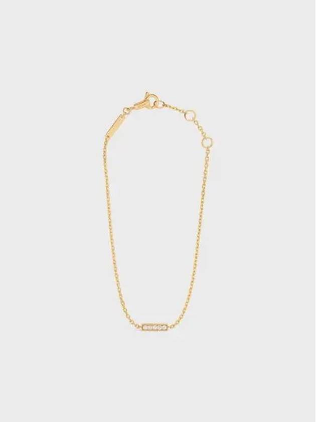 CELINE Line Diamond Bracelet Yellow Gold