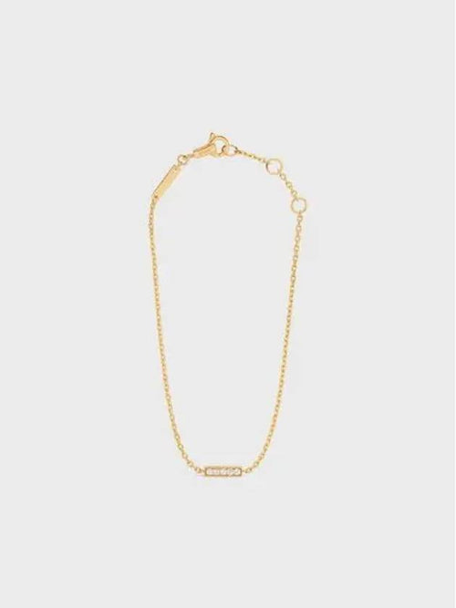 CELINE Line Diamond Bracelet Yellow Gold