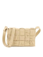Bottega Veneta Cassette Intrecciato Leather Cross Bag Porridge