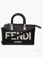 Fendi By The Way Small Leather Tote Bag Black