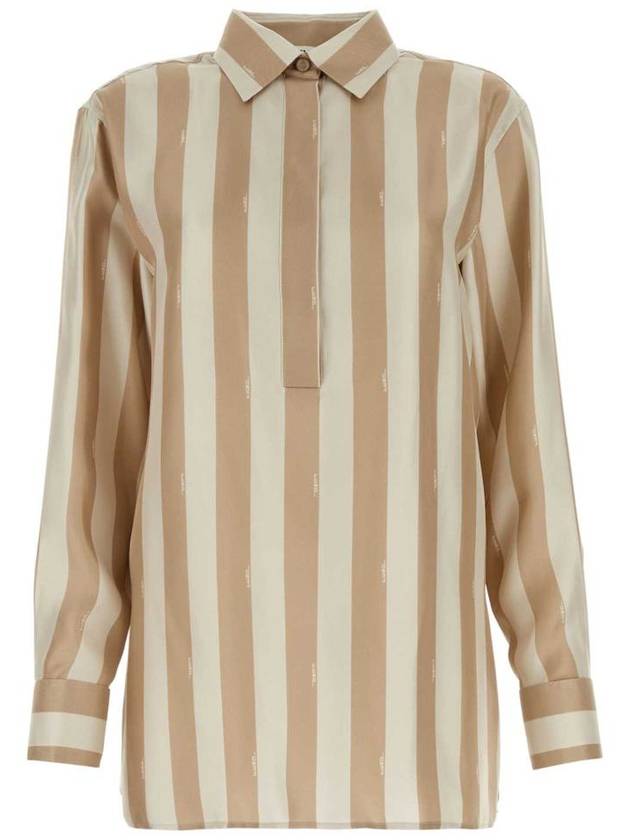 Fendi 24SS SHIRT FS9658AWZVF1P2V P24 LINEN DESERT SAND