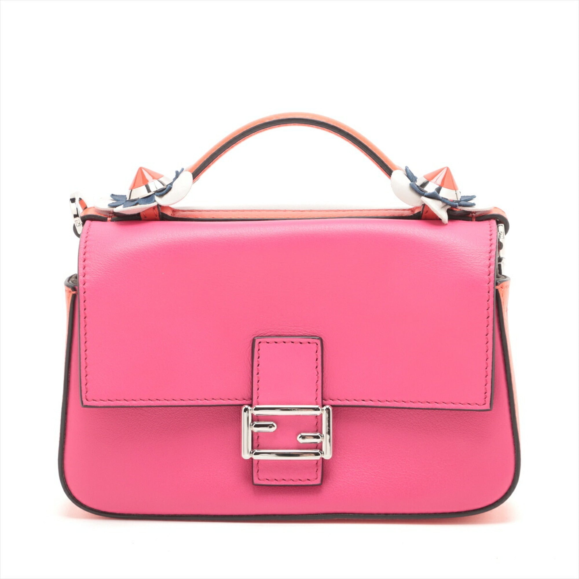 Fendi pink  Leather Handbag Tote Bag ()