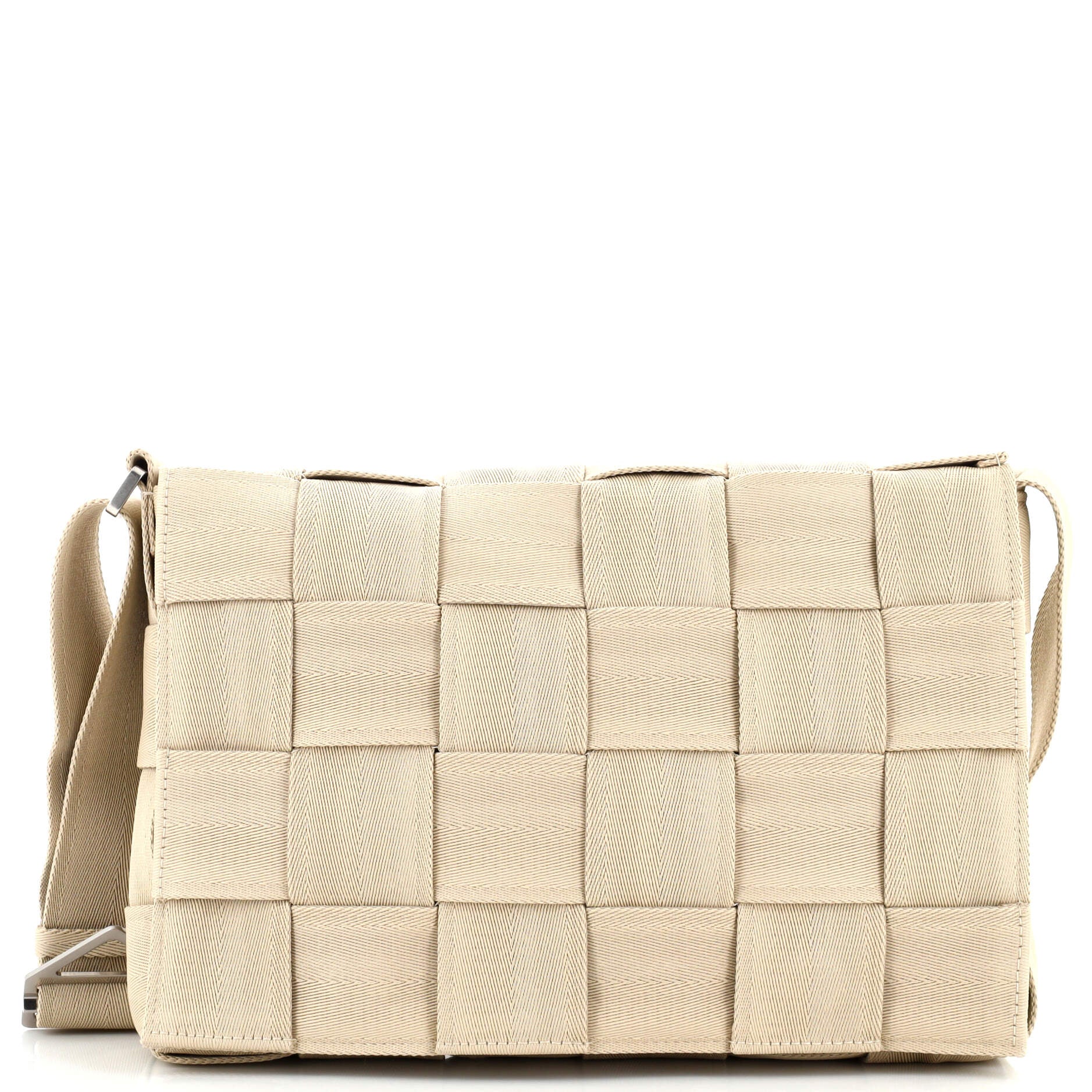 Bottega Veneta Cassette Crossbody Bag Maxi Intrecciato Fabric Large