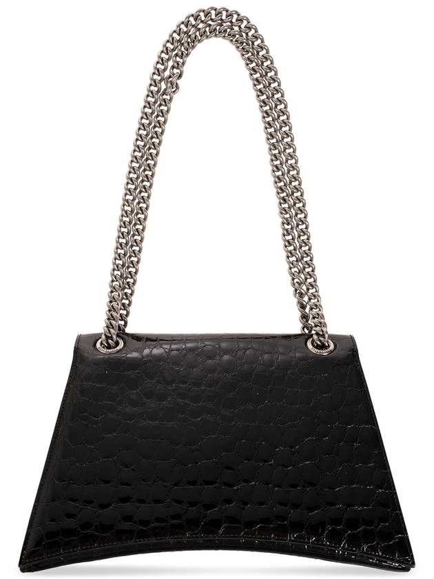 Balenciaga Medium Crush Chain Shoulder Bag Black