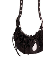 Balenciaga Le Cargol Fabric Shoulder Bag Black