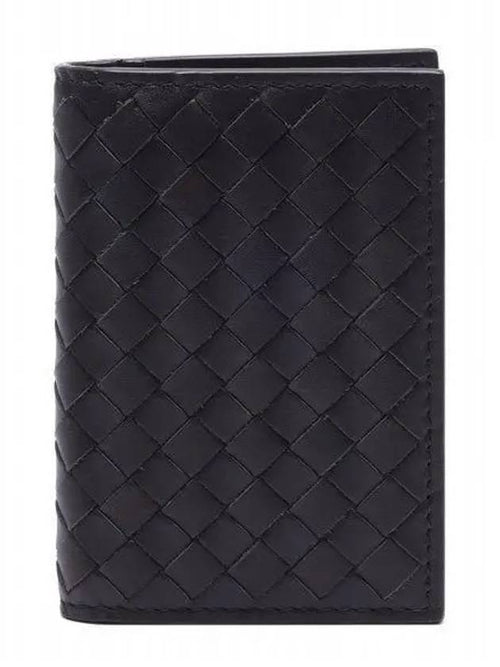 Bottega Veneta Intrecciato Card Wallet Dark Brown