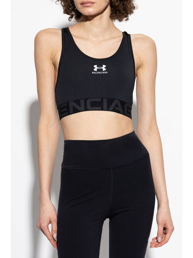 Balenciaga Balenciaga Top With Logo, Women's, Black