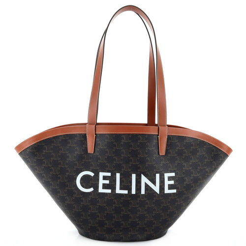 Celine Couffin Bag Triomphe Coated Canvas Medium