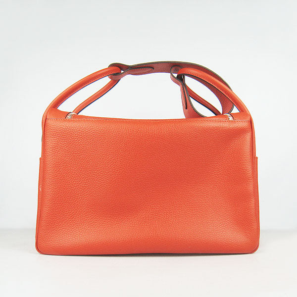 Hermes Lindy 34cm handbag 6208 orange Silver
