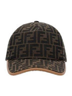 Fendi FF Monogram Ball Cap Brown