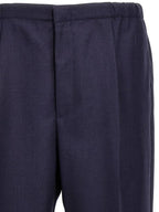 Fendi Wool Trousers Slacks Blue